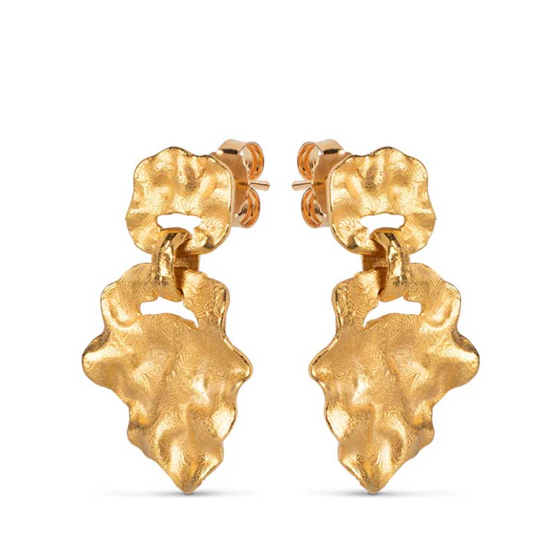 ENAMEL E290GM WINDY SMALL EARRING GULD - J BY J Fashion