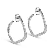 ENAMEL SWAY HOOPS SØLV - J BY J Fashion