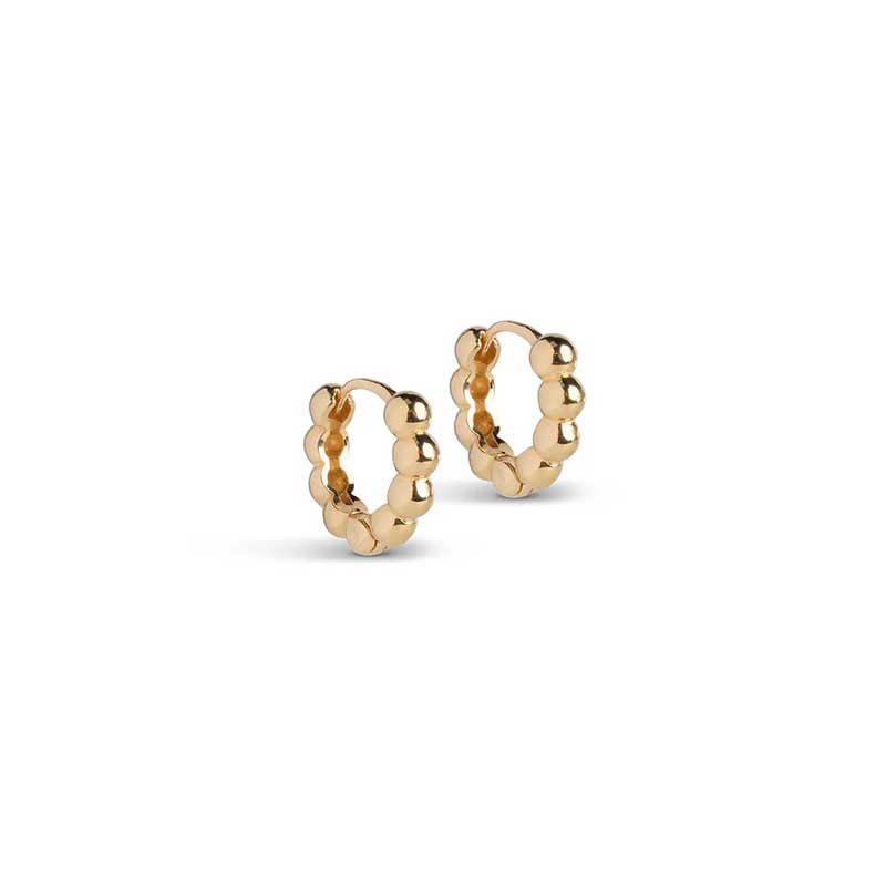 Enamel E404G Ball Hoops Small Guld