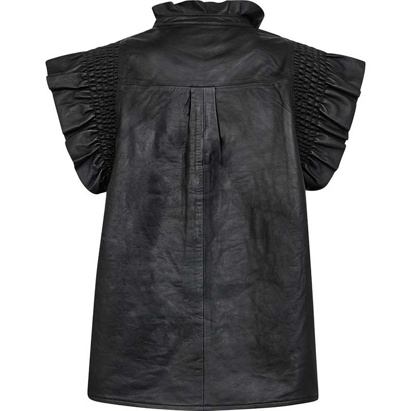 Gossia Boca RatonGO Leather Shirt Black - J BY J Fashion