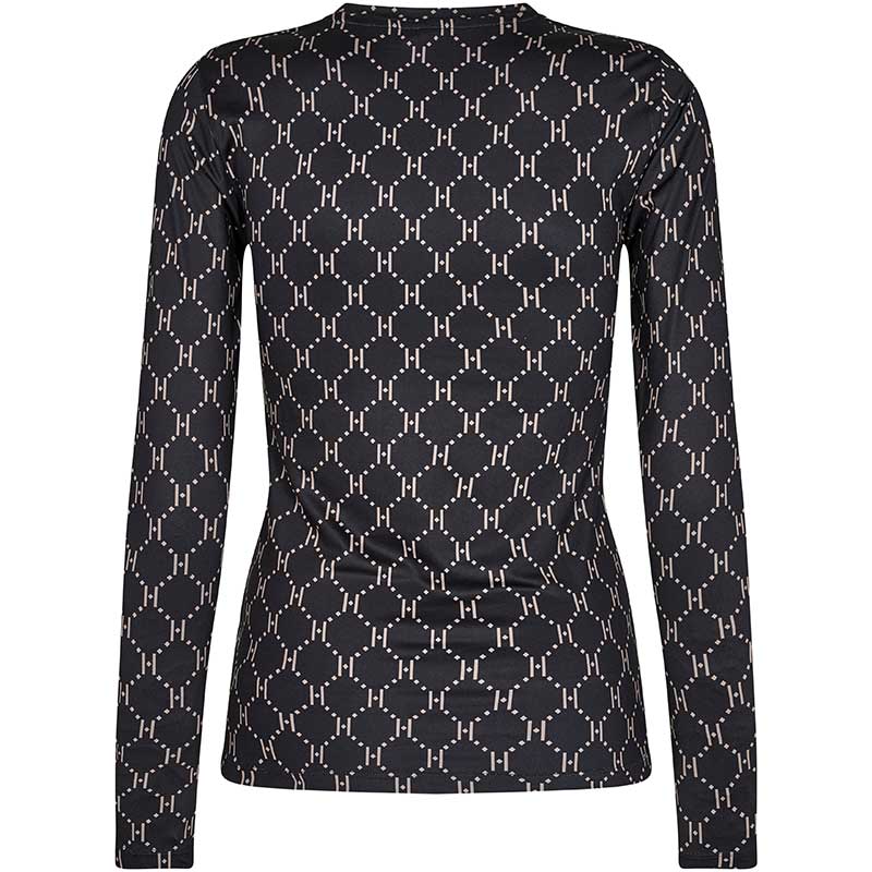 Hype The Detail 200-14-32 Printed Blouse Black - J BY J Fashion