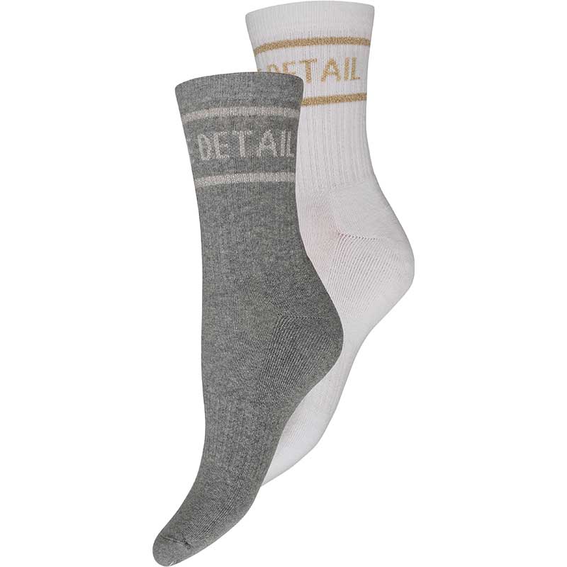 Hype The Detail 21491-8000-9007 Tennis Sock 2-pk White - J BY J Fashion