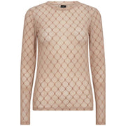 Hype The Detail 300 Mesh Blouse Sand - J BY J Fashion