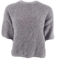 J BY J 28008 Kid Mohair Knit Grey - J BY J Fashion