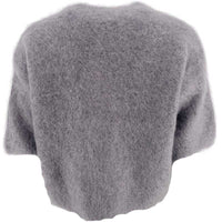 J BY J 28008 Kid Mohair Knit Grey - J BY J Fashion