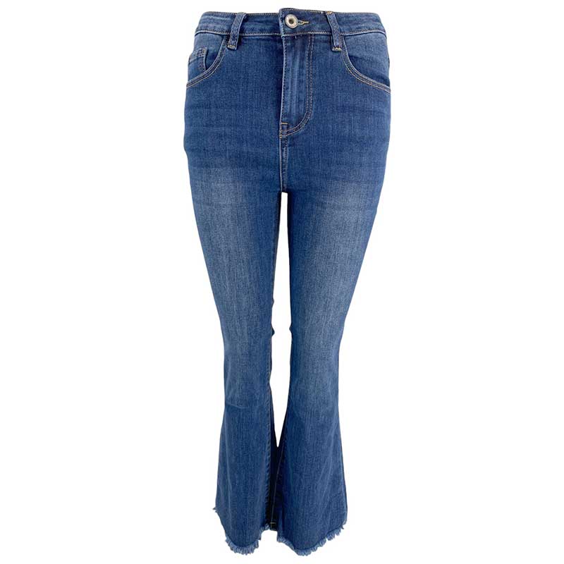 J By J 1356 Flare Jeans Blue - J BY J Fashion