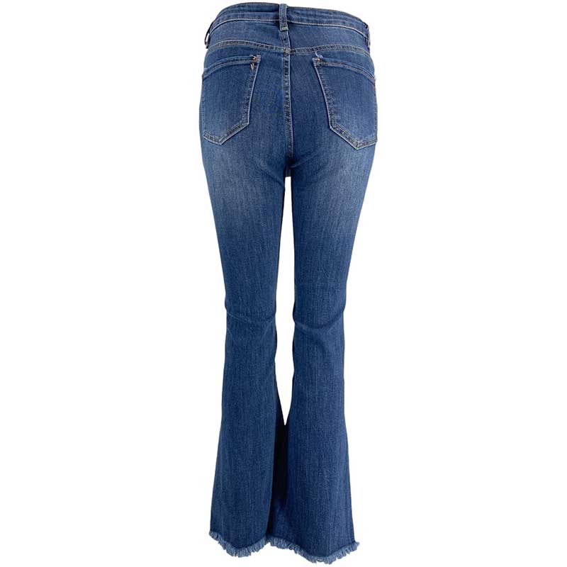 J By J 1356 Flare Jeans Blue - J BY J Fashion