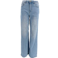 J By J 1670 Stretch Wide Jeans Light Blue - J BY J Fashion