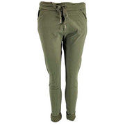 J By J 210088 Stretch Pants Army - J BY J Fashion