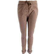 J By J 210088 Stretch Pants Mørk Sand - J BY J Fashion