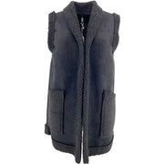 J By J 26968 Teddy Vest Black - J BY J Fashion