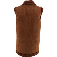 J By J 26968 Teddy Vest Brown - J BY J Fashion