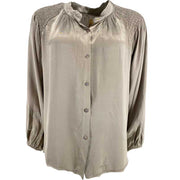 J By J 4901 Satin Shirt Grey - J BY J Fashion