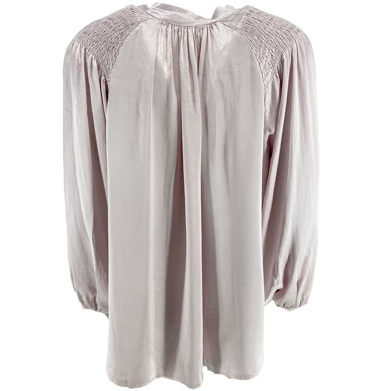 J By J 4901 Satin Shirt Light Pink - J BY J Fashion