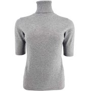 J By J 6032 SS Roll Neck Knit Grey - J BY J Fashion