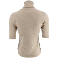 J By J 6032 SS Roll Neck Knit Sand - J BY J Fashion