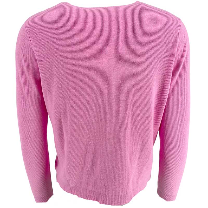 J By J 6047 Knit Cardigan Pink - J BY J Fashion