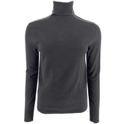 J By J 6082 Viscose Roll Neck Knit Black - J BY J Fashion