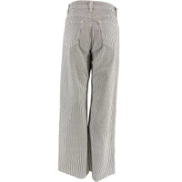 J By J 8062 Wide Stribe Stretch Pants White - J BY J Fashion