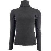 J By J 9013 Viscose Roll Neck Black - J BY J Fashion