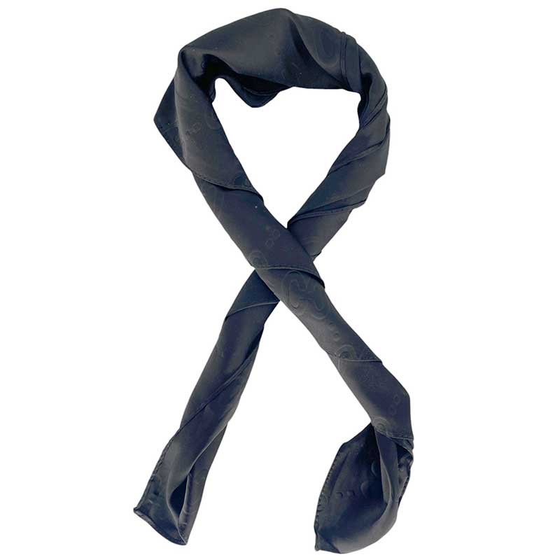 J By J F-229 Mini Viscose Scarf Black