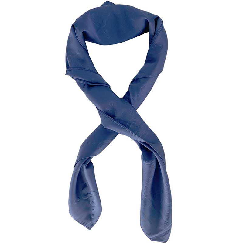 J By J F-229 Mini Viscose Scarf Navy