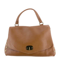 J By J Medium Leather Bag Camel