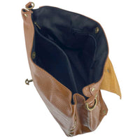 J By J Medium Leather Bag Camel