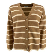 J by J Me7040 Knit Cardigan Brown - J BY J Fashion