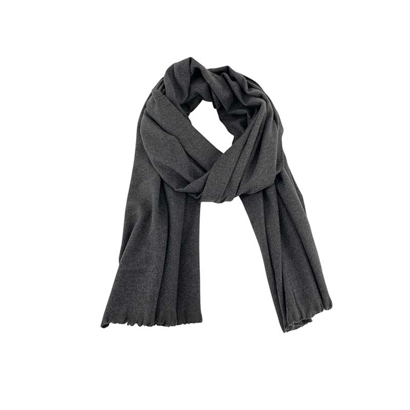 J by J YS-5375 Viscose & Wool Scarf Mørkegrå