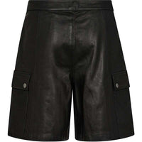 Mos Mosh MMAnne Leather Shorts Black - J BY J Fashion