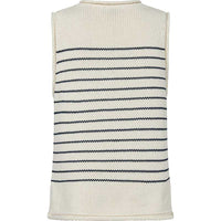 Mos Mosh MMAubin SL Stripe Knit Top Ecru - J BY J Fashion