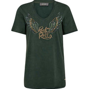 Mos Mosh MMFaye O-SS Tee Dark Pine - J BY J Fashion