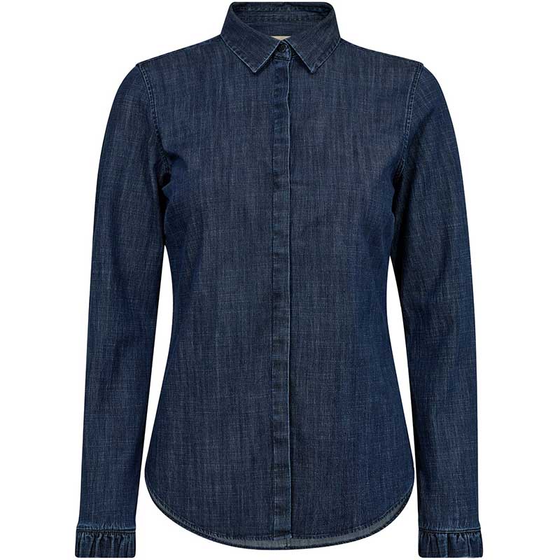 Mos Mosh MMMattie Flip Denim Shirt Dark Blue