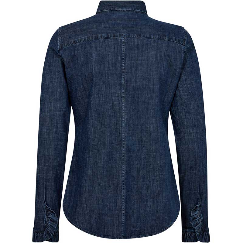 Mos Mosh MMMattie Flip Denim Shirt Dark Blue