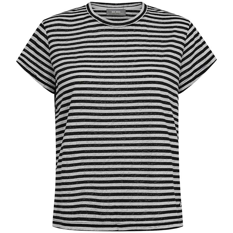 Mos Mosh MMNan O-SS Stripe Tee Micro Chip - J BY J Fashion