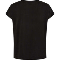 Mos Mosh MMNarelle V-Neck Stud Tee Black - J BY J Fashion