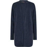 Mos Mosh MMThora Long Cardigan Navy - J BY J Fashion