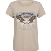 Mos Mosh MMZibby O-SS Tee Feather Gray - J BY J Fashion