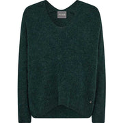 Mos Mosh MMThora V-Neck Knit Dark Pine