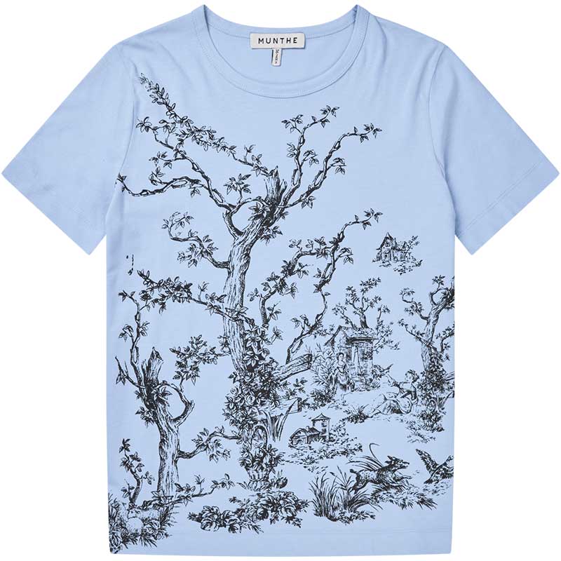 Munthe Fedelio T-Shirt Light Blue - J BY J Fashion