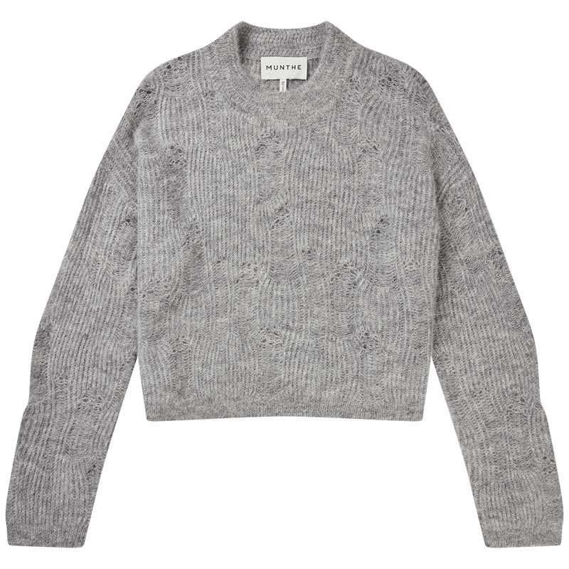 Munthe Fidessa Knit Light Grey - J BY J Fashion