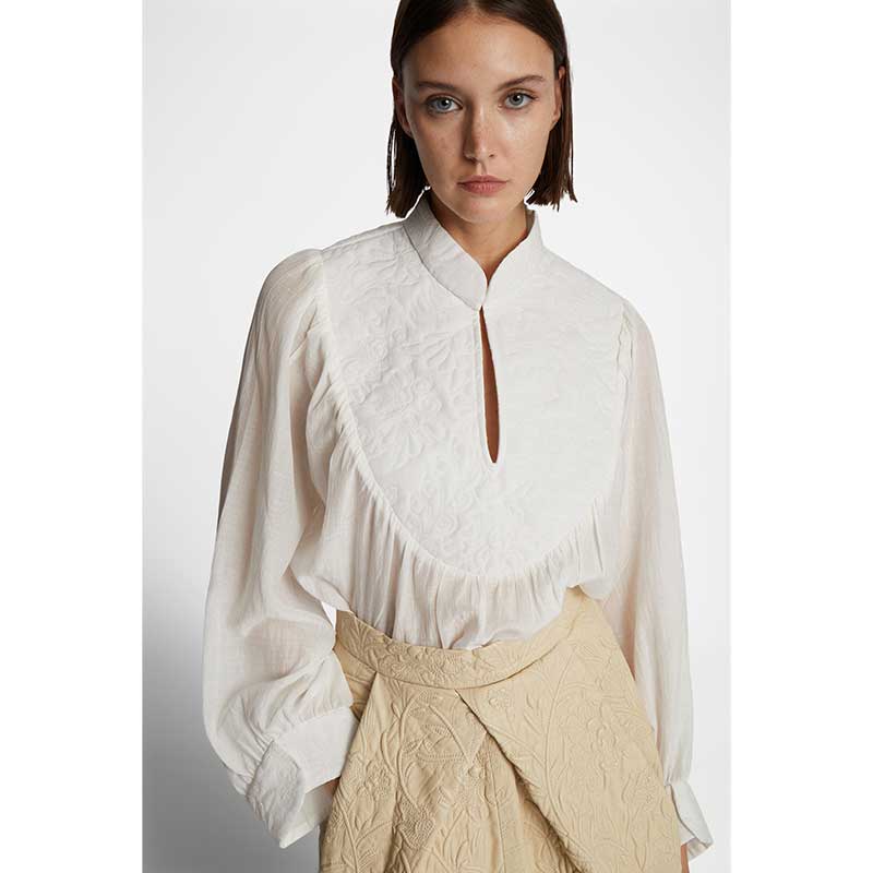 Munthe Frantz Loose Blouse Ivory - J BY J Fashion