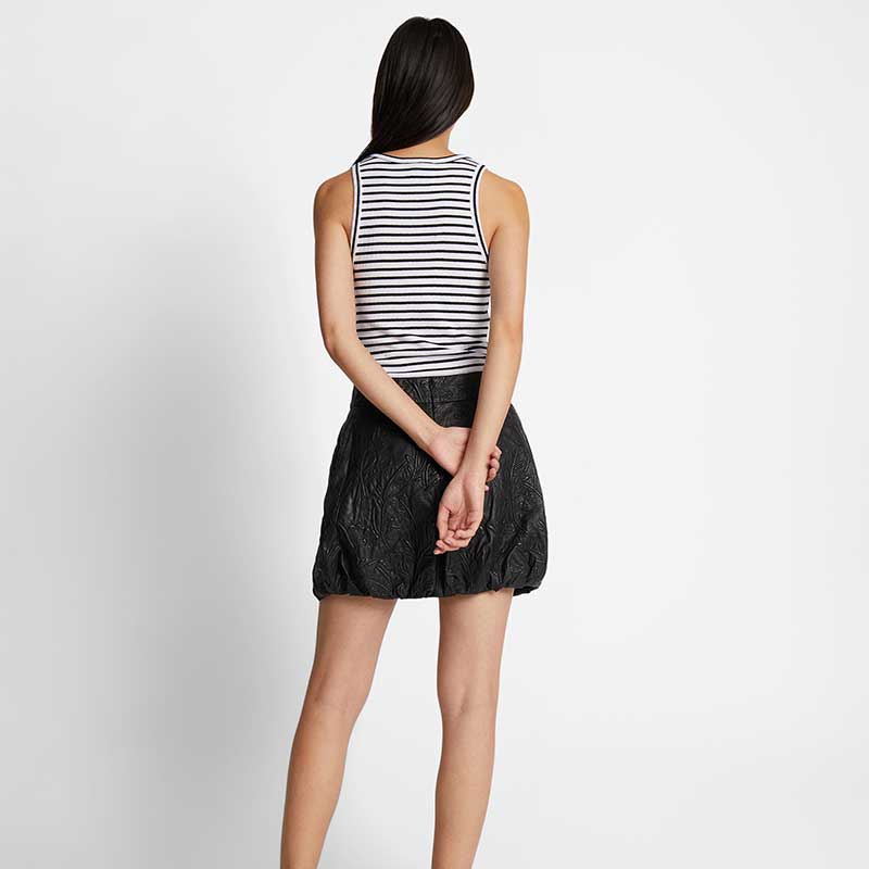 Munthe Tezza Striped Top Black - J BY J Fashion