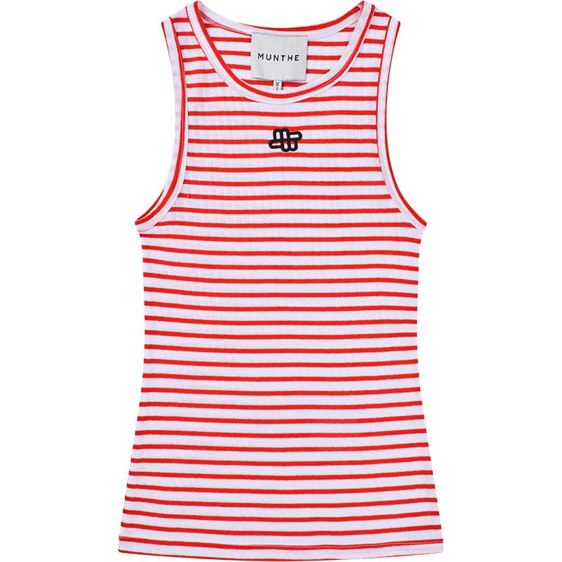 Munthe Tezza Striped Top Red - J BY J Fashion