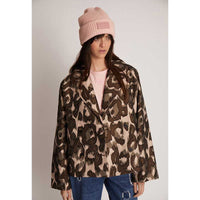 Munthe Tigar Leopard Jacket Brown - J BY J Fashion