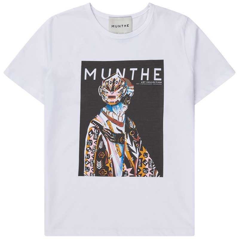 Munthe Toria Logo T-Shirt White - J BY J Fashion