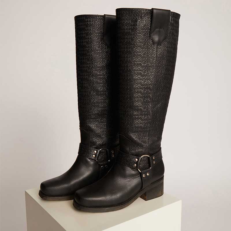 Munthe Totor Long Boots Black - J BY J Fashion