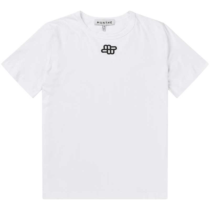 Munthe Tylie Logo T-Shirt White - J BY J Fashion