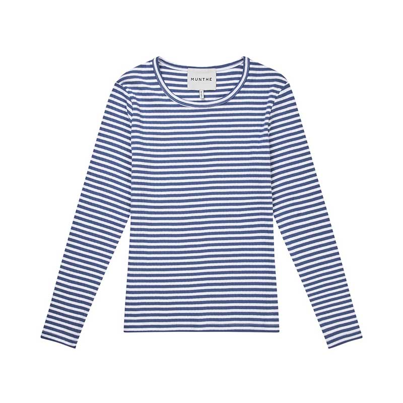 Munthe Jote L/S T-Shirt Navy - J BY J Fashion